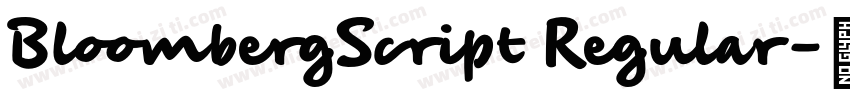 BloombergScript Regular字体转换